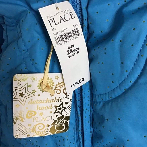 The Children’s Place Toddler Girl 24M Winter faux fur Hoodie - Picture 5 of 6